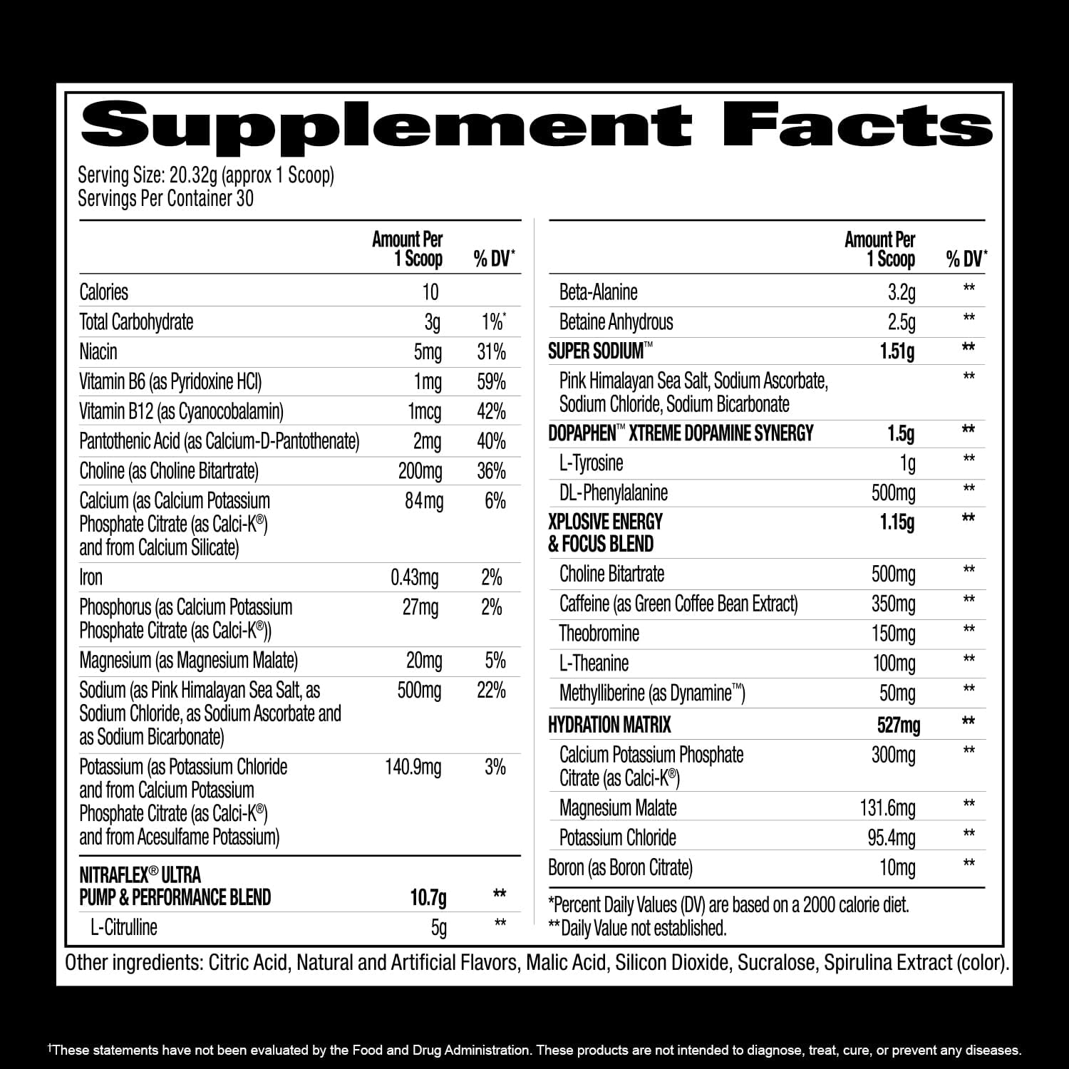 GAT SPORT Nitraflex Ultra Pump Brain focusing PreWorkout 609 gr - Galeri