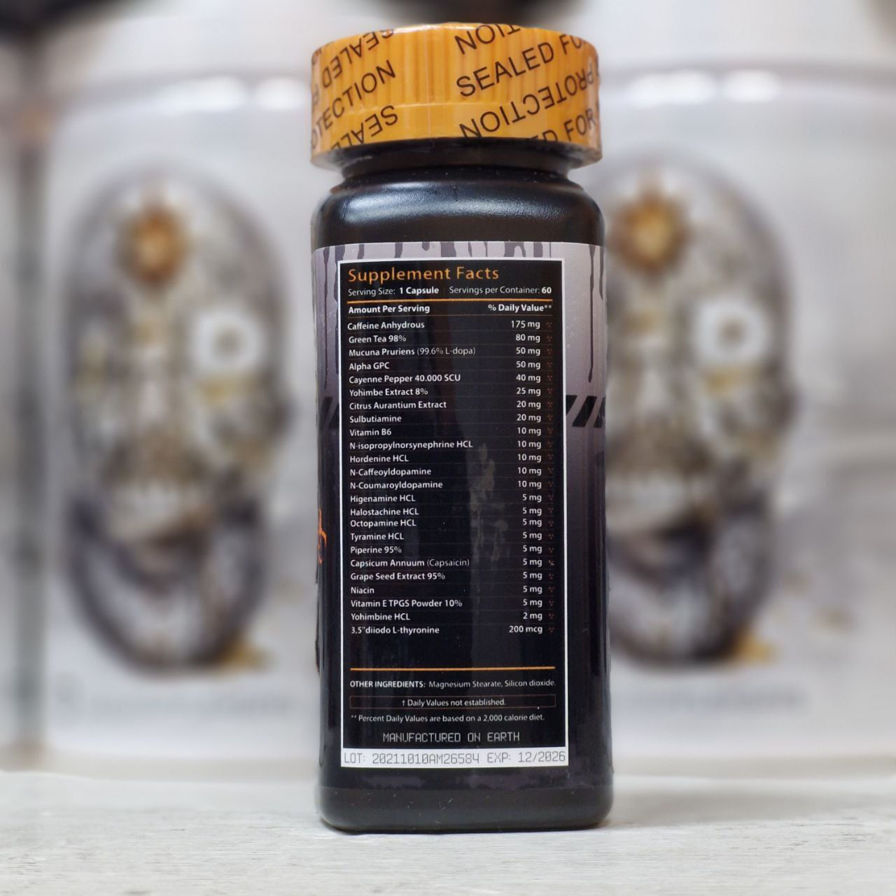 Hazard Core Acid Melt Extreme Fat burner Alpha Gpc Yohimbine 60 caps - Galeri