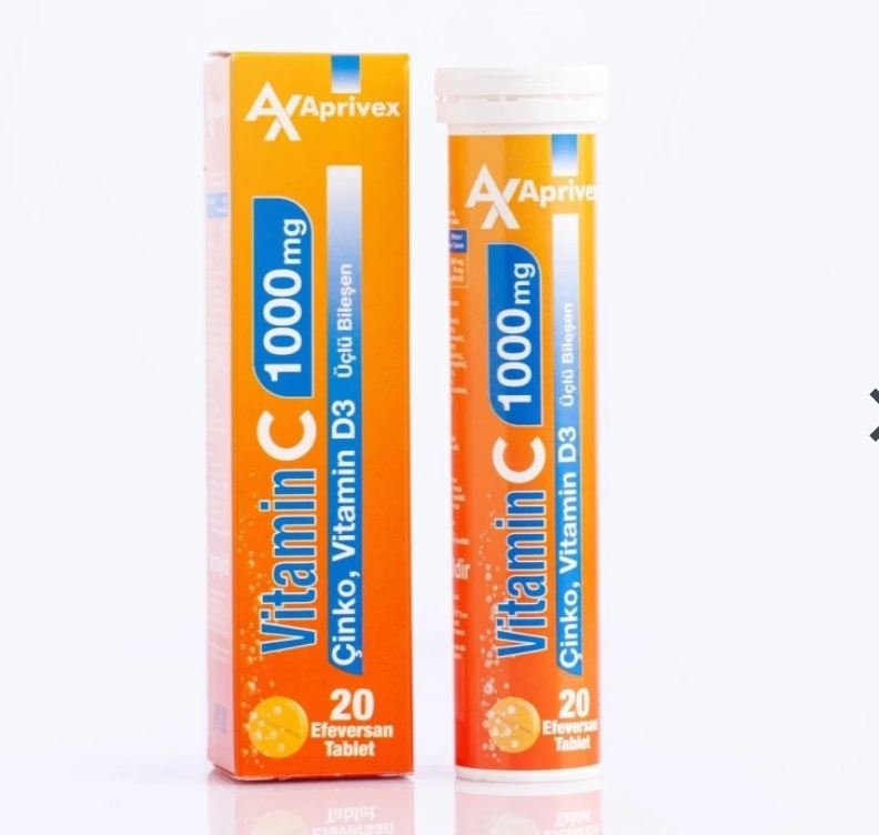 ÇİNKO VİTAMİN D3 VİTAMİN C1000 MG