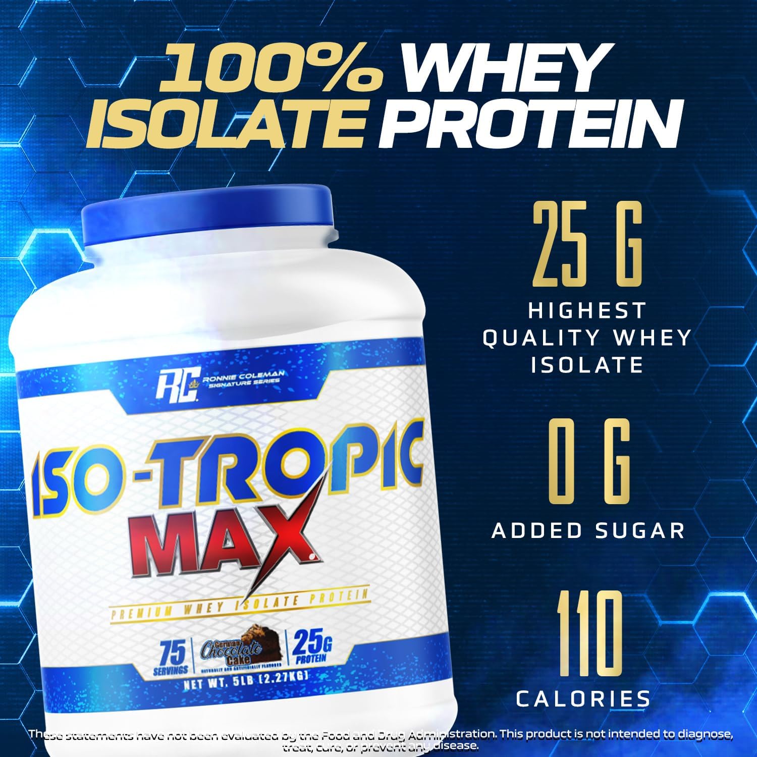 Ronnie Coleman Iso-Tropic Max Whey İsolate Protein 2.27 Kg 75 Servis - Galeri