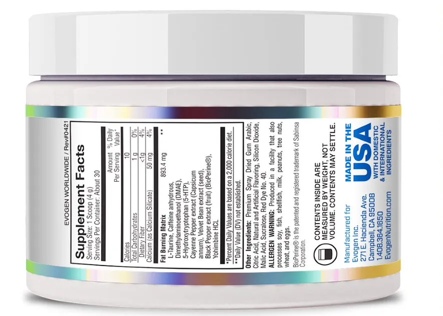 Evogen Lipocide ir Termojenik Appetite control 120 gr fat burner - 30 SERVİS - Galeri