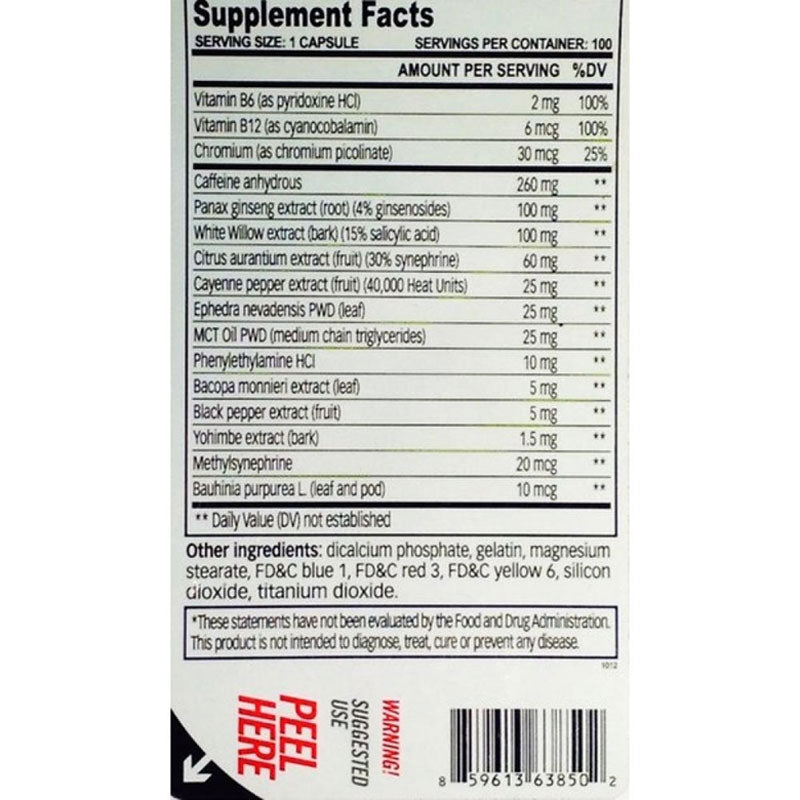 Cloma Pharma Methyldrene Elite stack  Fat Burner 100 caps - Galeri