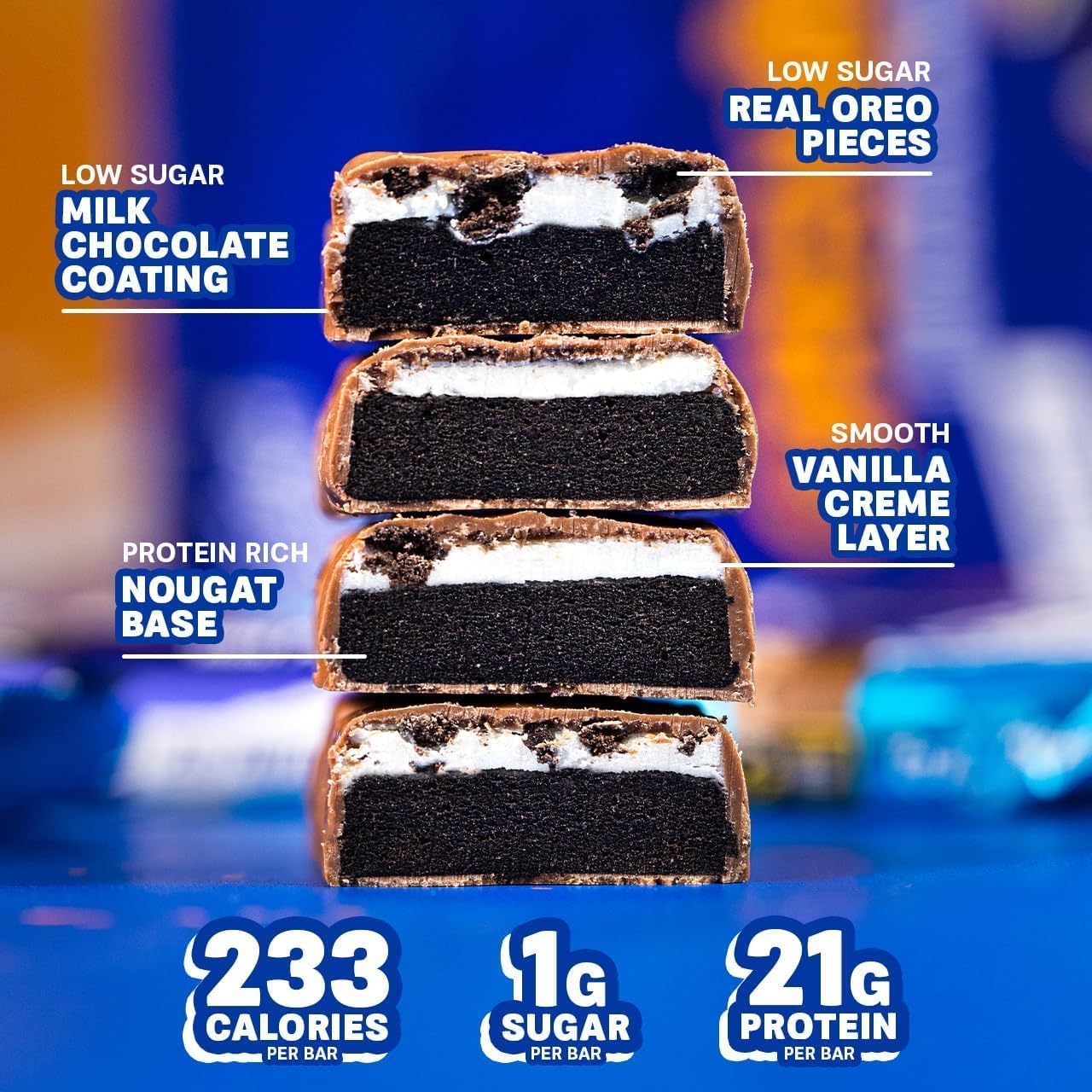 Grenade High Protein bar Low Sugar Bar 12 x 60g - Oreo - Galeri