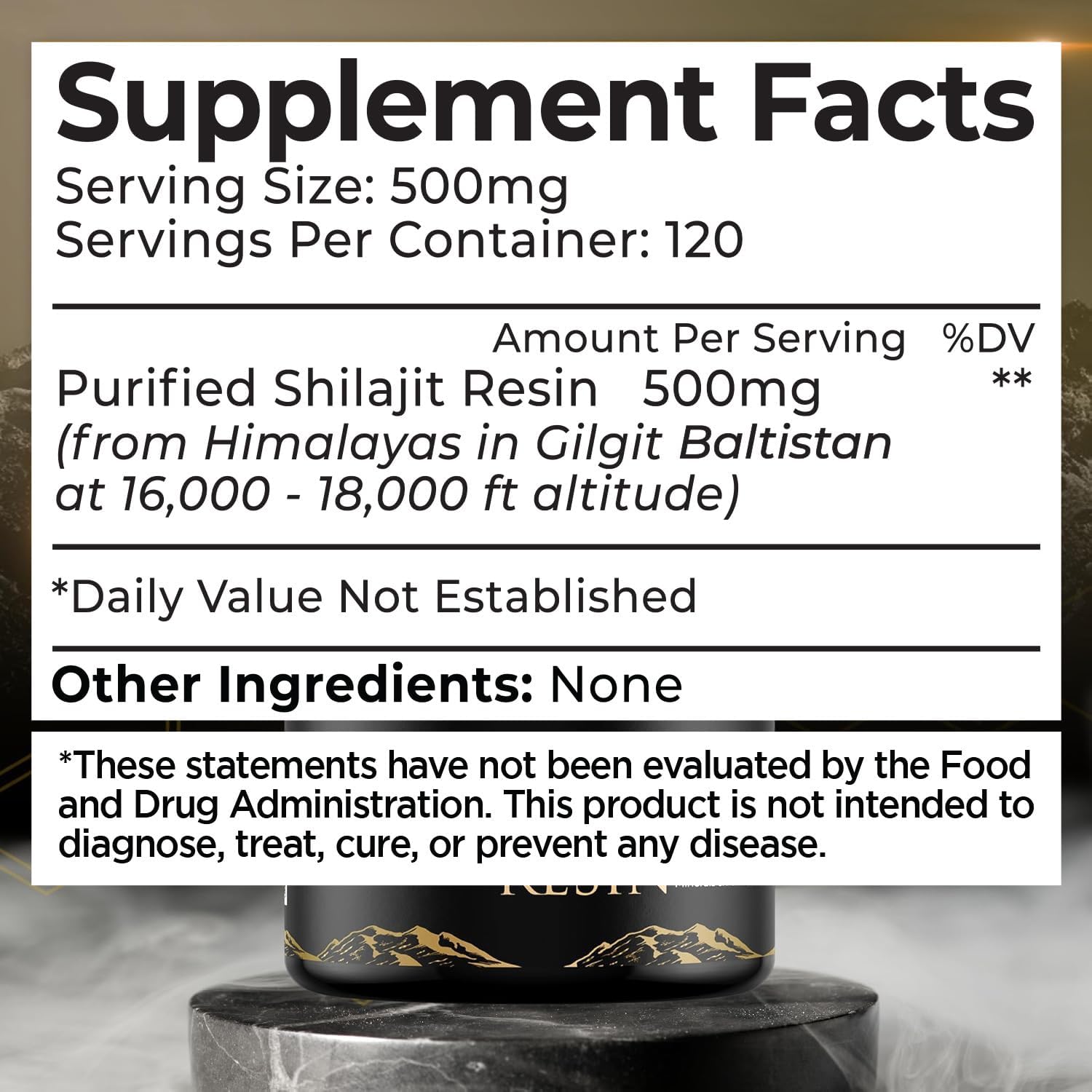 Wellness Labs Himalayan Shilajit for Men Resin with Fulvic Acid and Trace Minerals Immune Support 120 Servis - Galeri