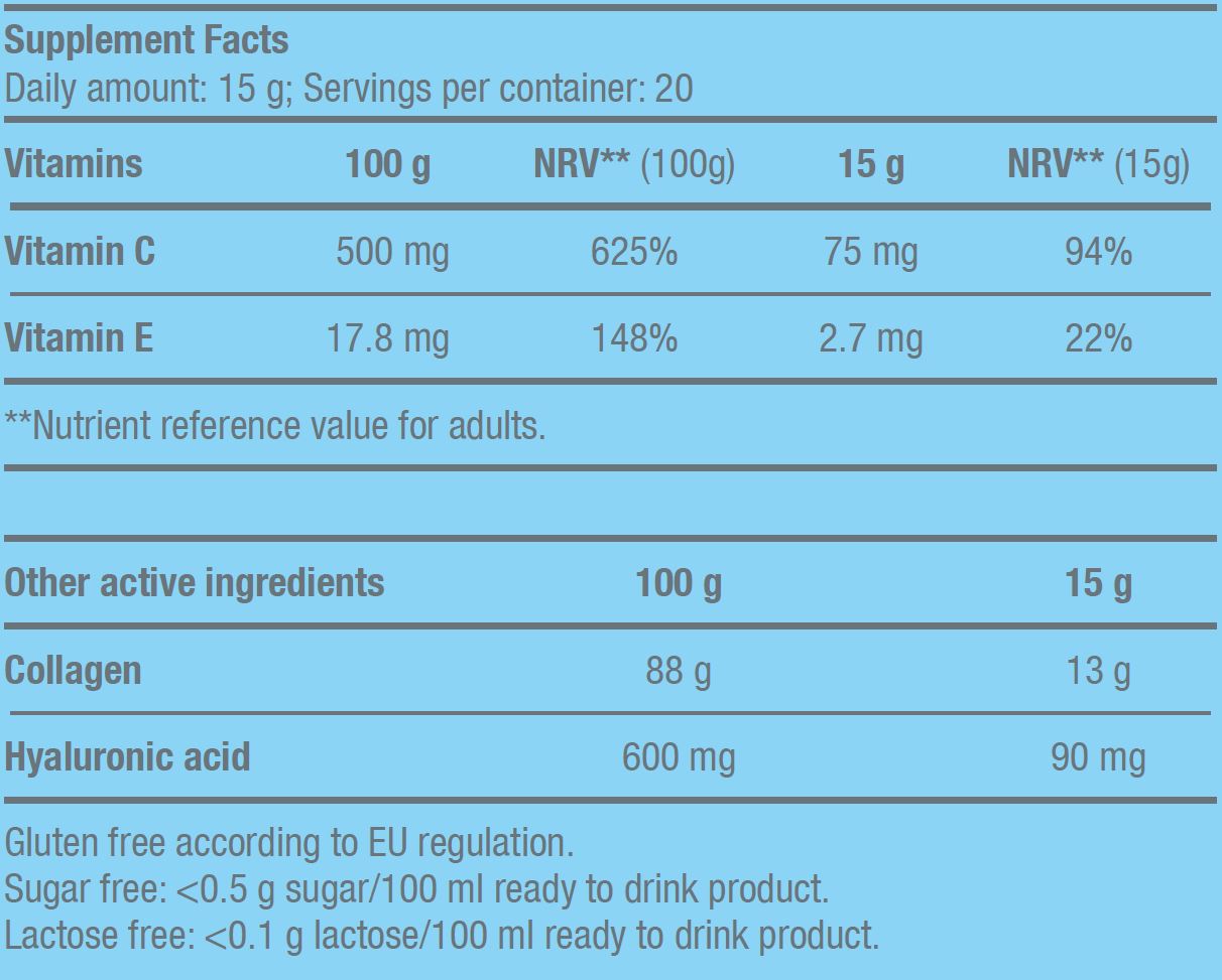 BioTech USA Collagen(Kolajen) Hyaluronic acid - 300 g - Galeri