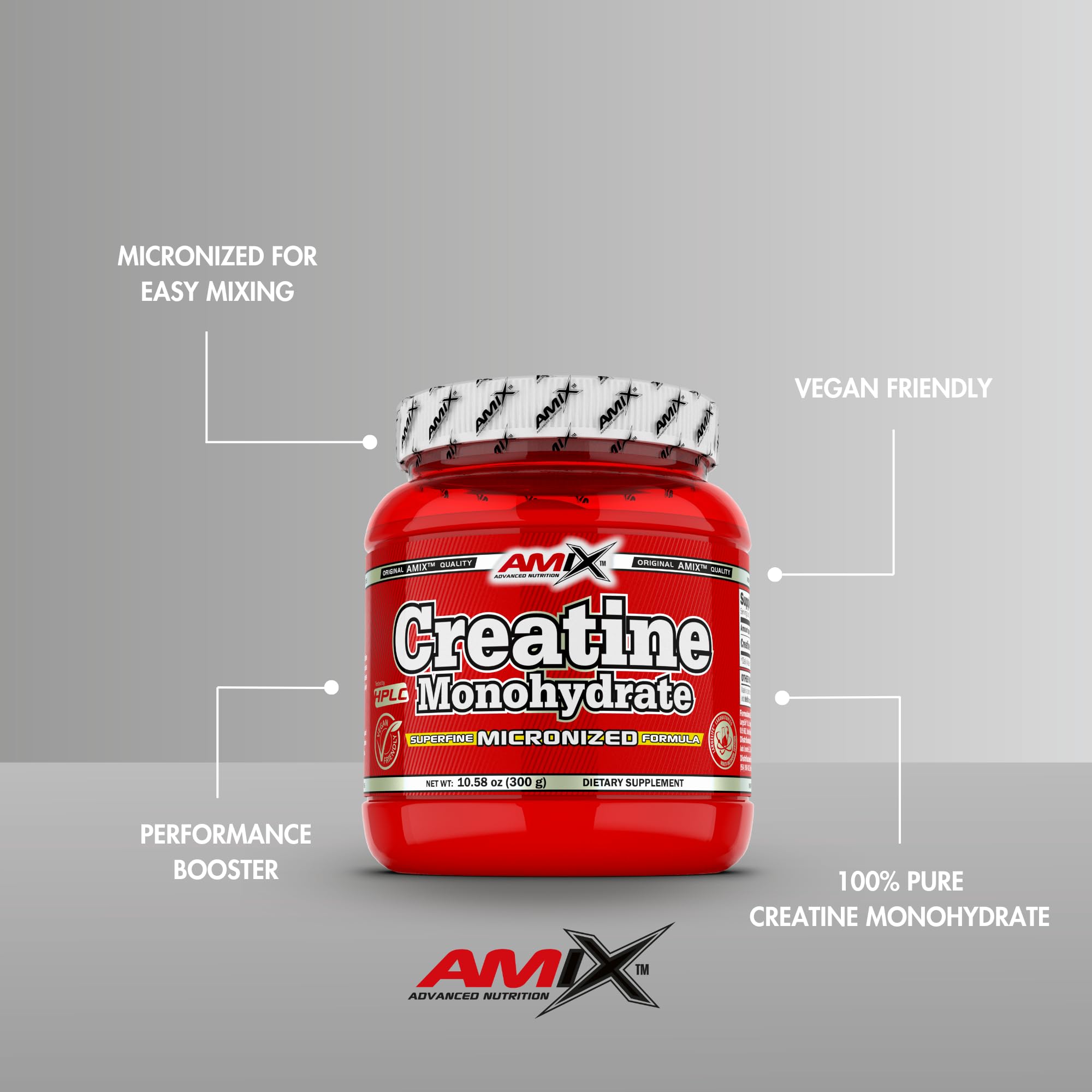 Amix Creatine Monohydrate Mikronize 300g - 5 gram 60 servis - Galeri