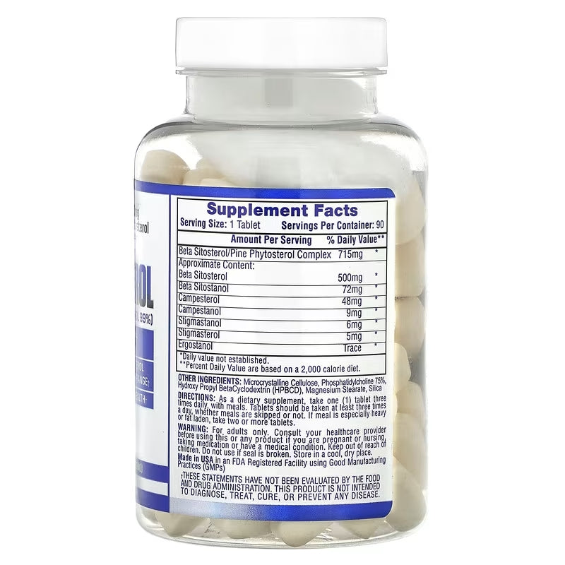 HiTech Pharmaceuticals Beta Sitosterol 500mg 90 Tablet - Galeri