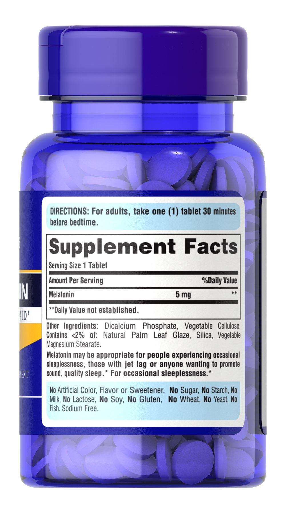 Puritan's Pride Melatonin 5 mg 120 Capsules - Galeri