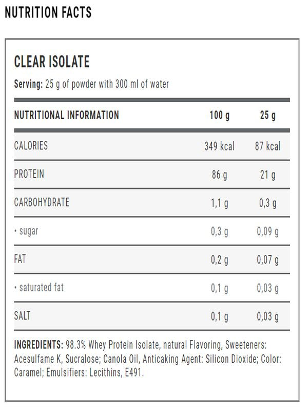 Weider Clear İsolate Protein 500 g - Galeri