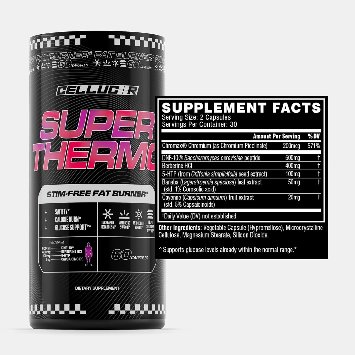 Cellucor Super Thermo Stim-Free Fat Burner  60 Caps - Galeri