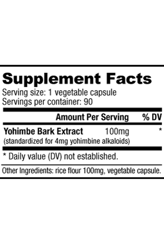 Nutrabio Labs Yohimbine 100 mg 90 Capsul - Galeri