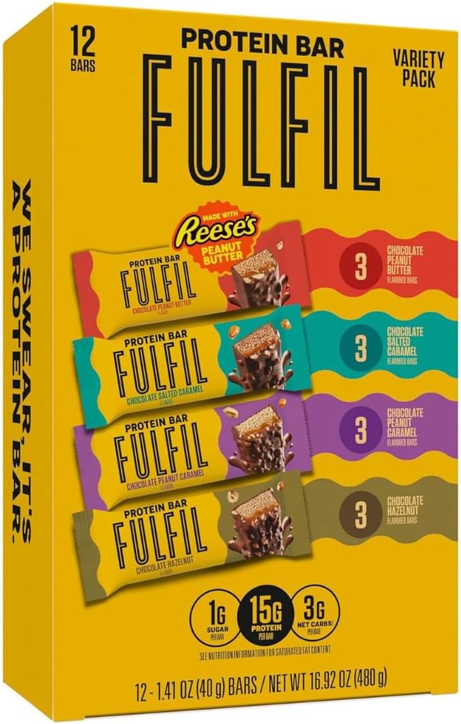 FULFIL Protein Snack Bars 12 x 40 gr Flavored Whey Protein Bar 480 gram - KANADA MENŞEİ - Galeri