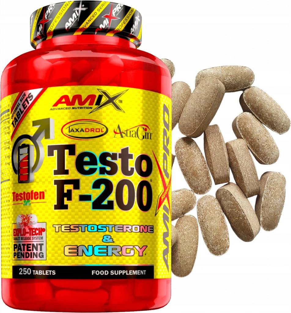 Amix AmixPro TestoF-200 Daa Aspartic Acid + Tribulus + Maca + Akg Arginine / 250 Tabs - Galeri