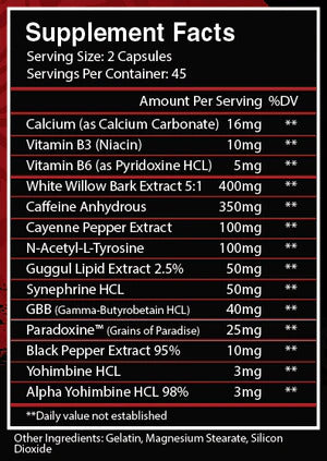 Centurion Labz Exoshred Extreme Thermogenic Burner Yohimbine 90 Kapsül - Galeri