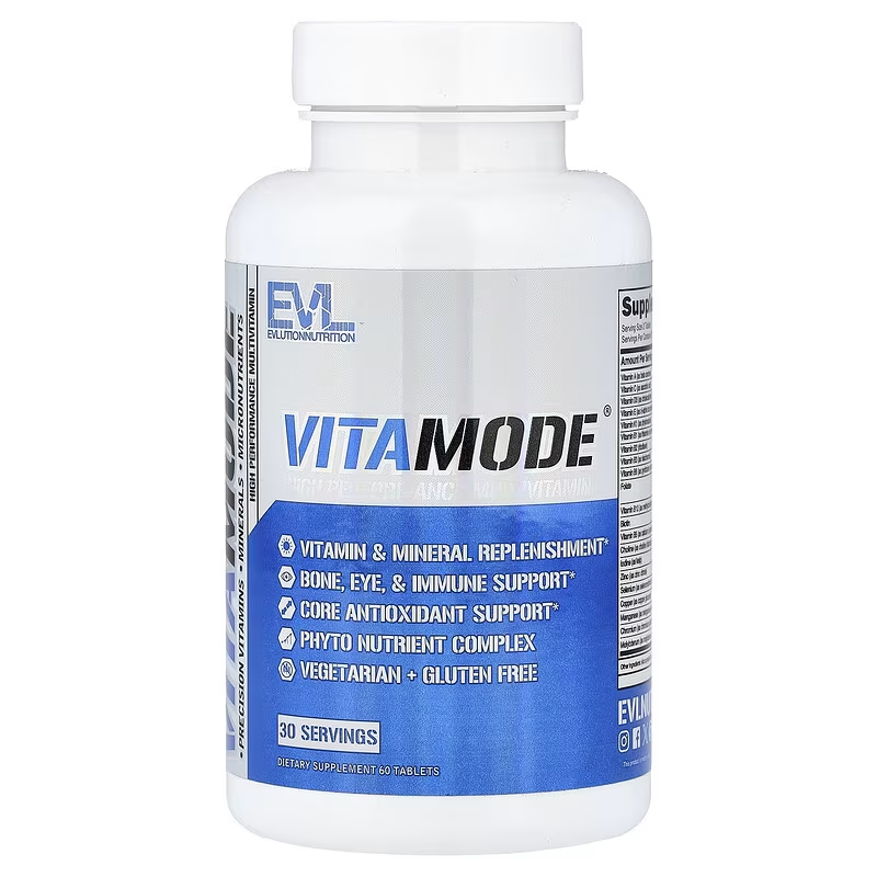EVLution Nutrition VitaMode Sports Multivitamins Bone, Eye, & Immune Support 60 Tablets