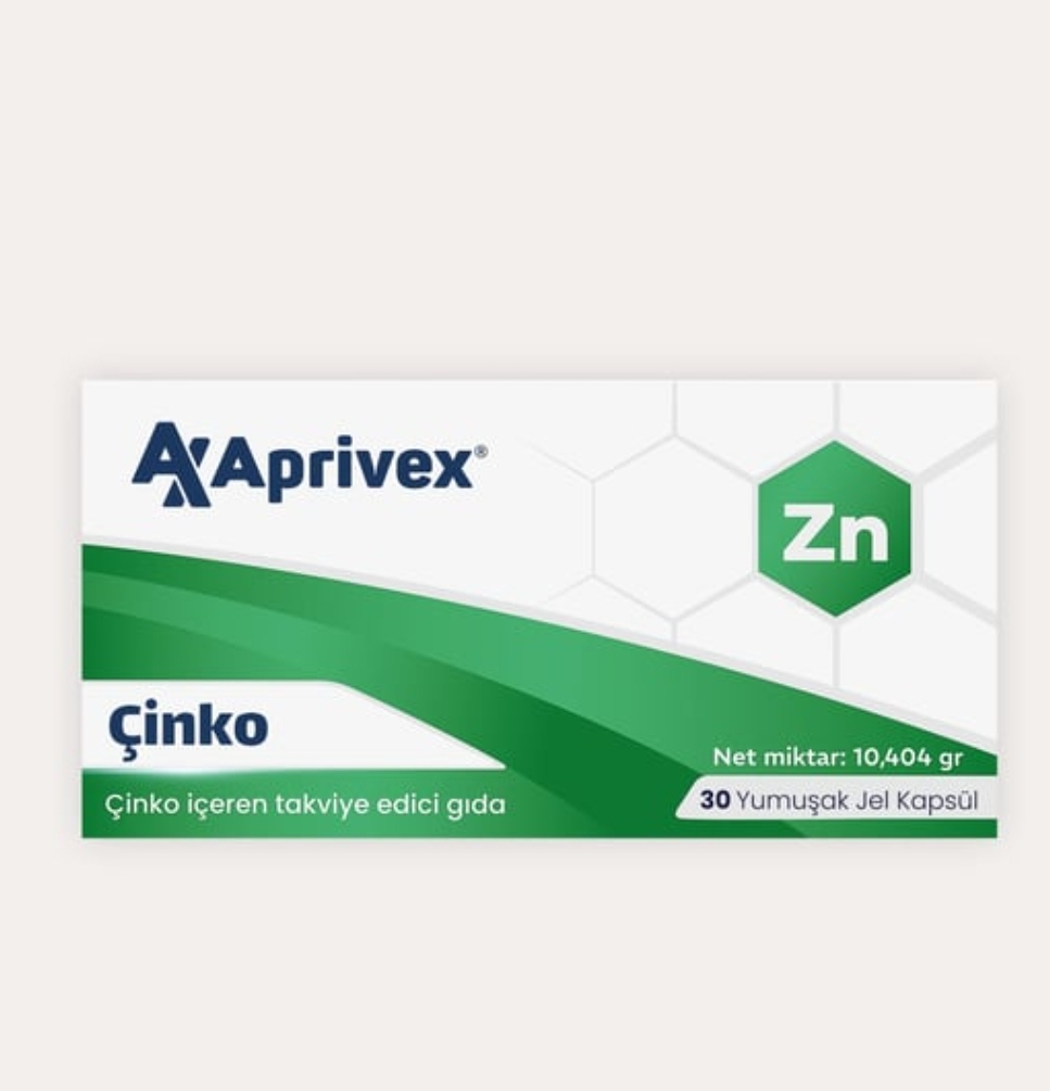 Aprivex Cinko 30 Yumusak Kapsul