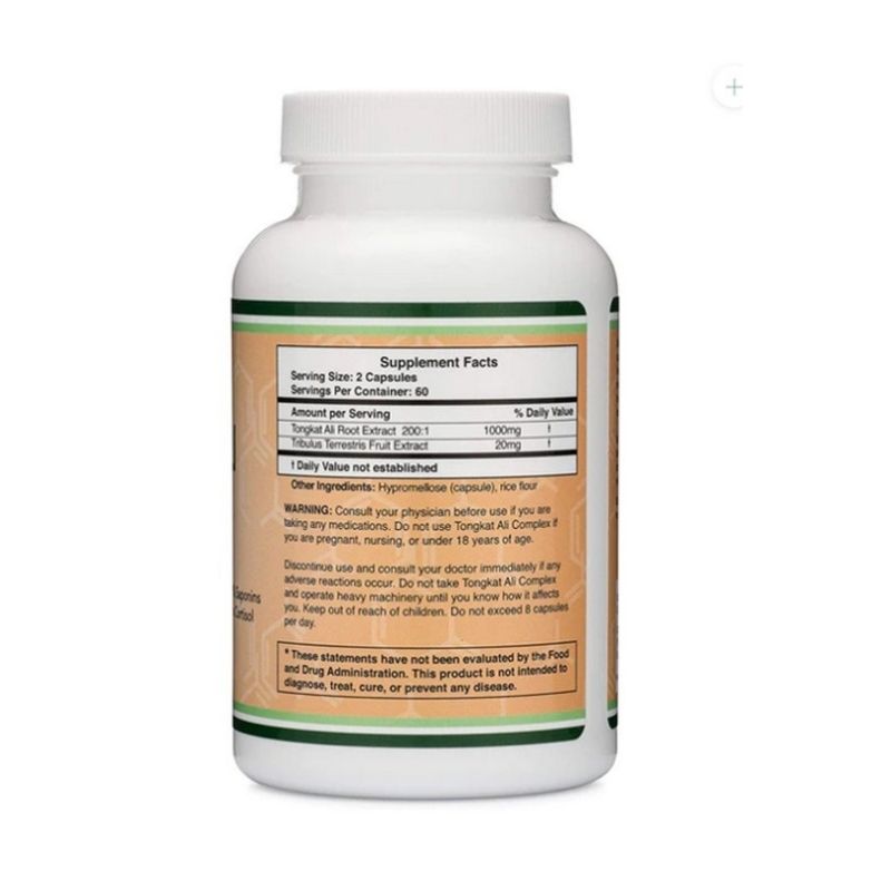 DOUBLE WOOD Tongkat Ali - 120 x 500 mg capsules - Galeri