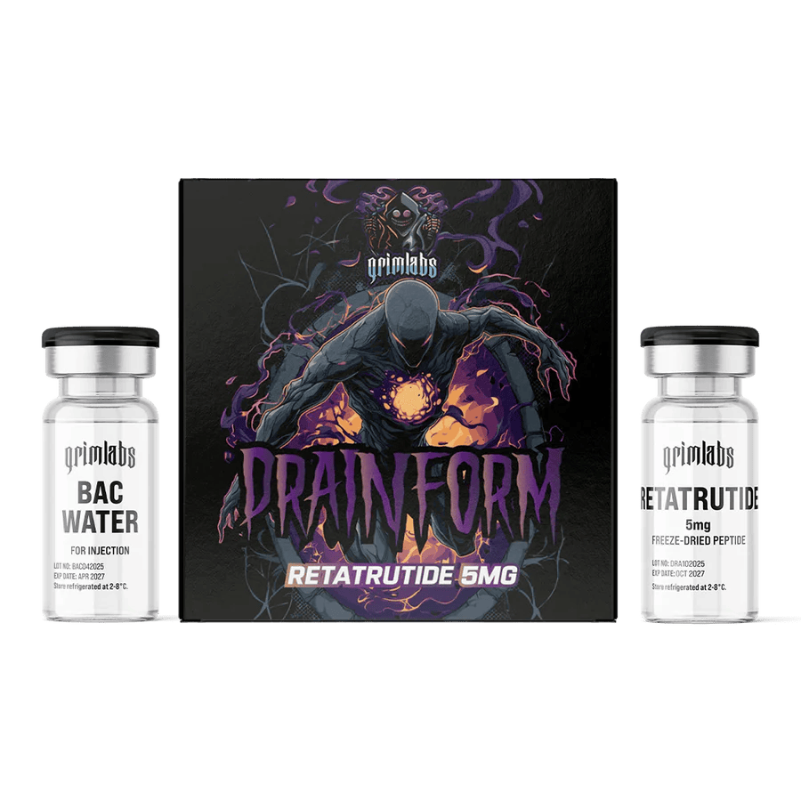 Grimlabs Drainform - Retatrutide 5mg & Bacteriostatic Water - Galeri