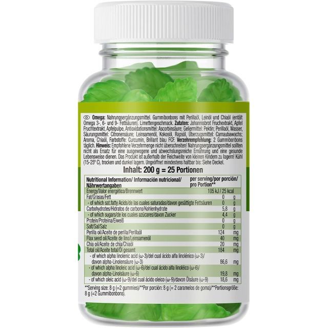 Weider Omega 3 Flax Seed Oil 50 Gummies - Galeri