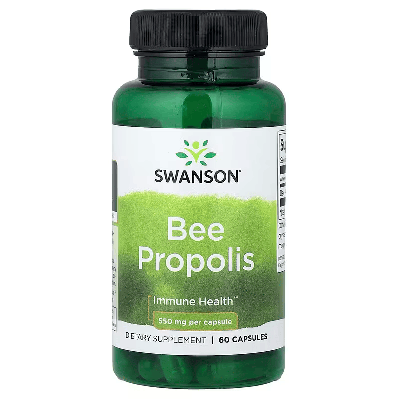 Swanson Bee Propolis Immune Health 550 mg 60 Capsules