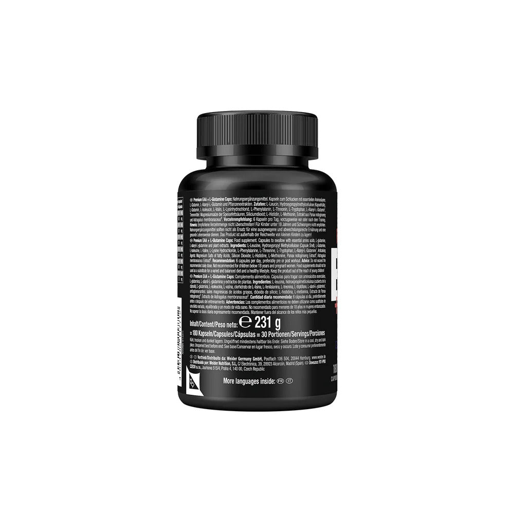 Weider Premium EAA + Glutamine Amino Complex – 180 caps - Galeri