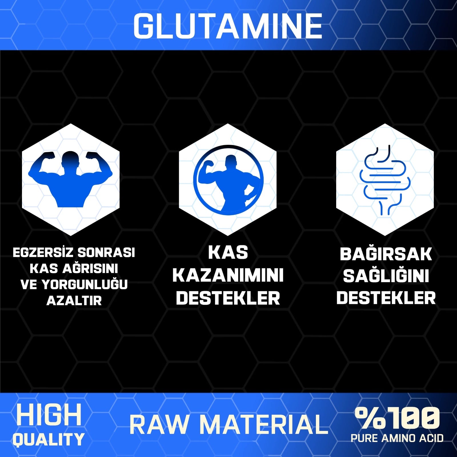 Proftein Glutamine Powder 500g - Galeri