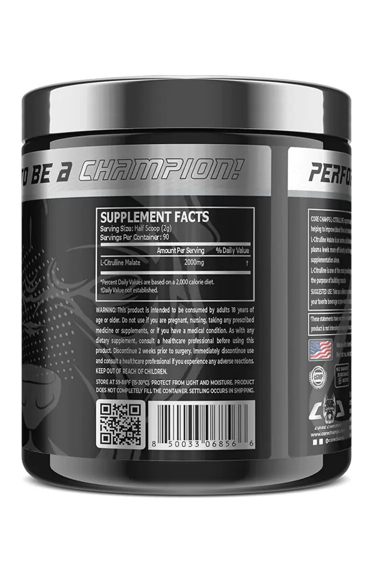CORE CHAMPS L-CİTRULLİNE 2000 Mg 90 SERVİS (ABD MENŞEİ) FDA ONAYLI - Galeri