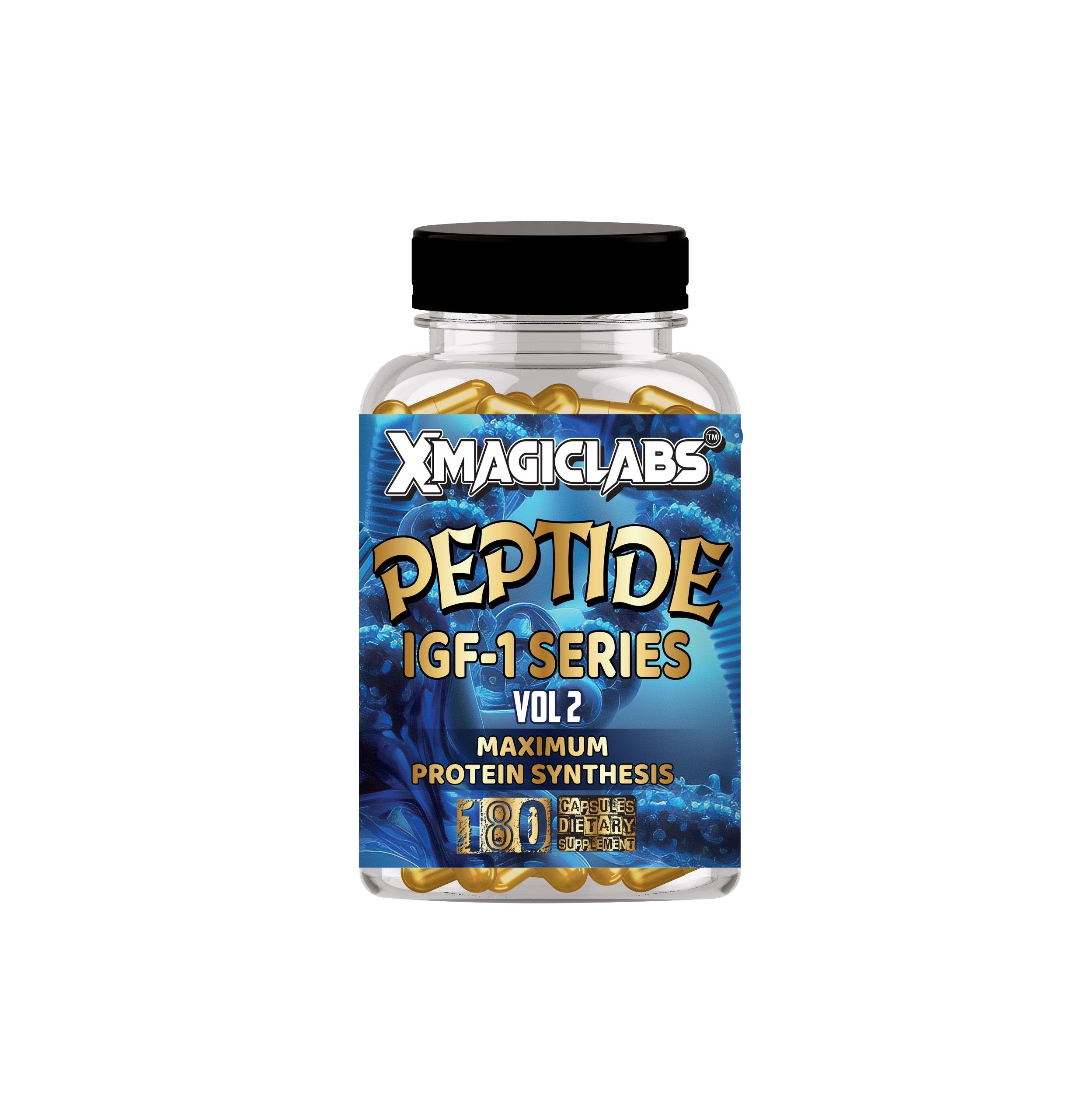 XMAGICLABS PEPDITE IGF1 Deer Antler Velvet Colostrum Bacopa Rhodiola Rosea Phosphatidic 180 Caps