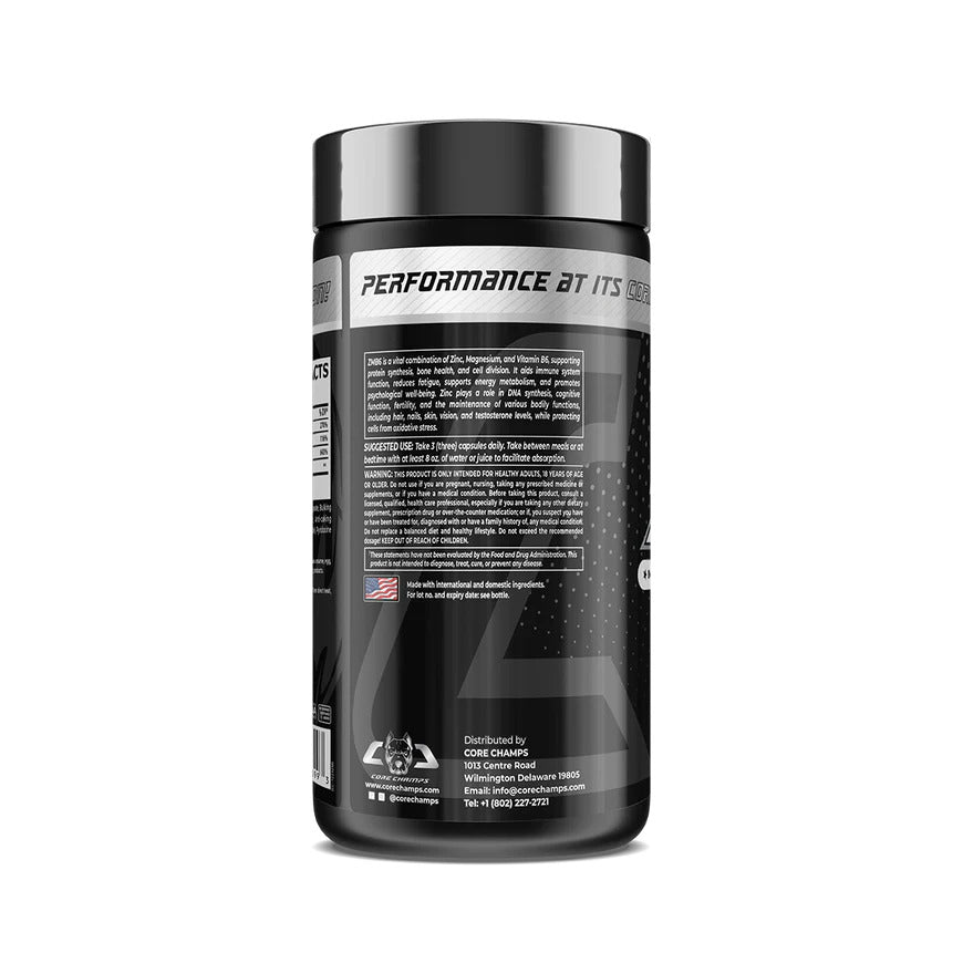 Core Champs ZMA+B6+Boron  90 CAPS - By Kai Greene - Galeri