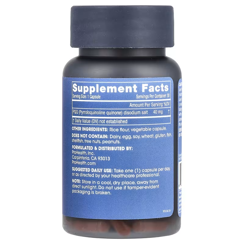 ProHealth Longevity Pure PQQ Supports memory and cognitive function 40 mg 30 Caps - Galeri