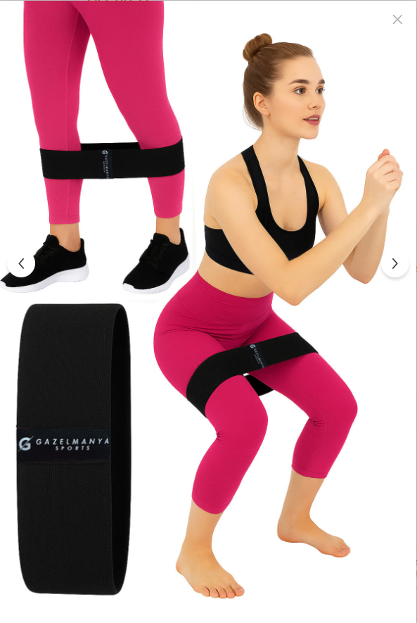 Pilates Lastiği Squad Bandı Orta Sert Squat Bant Fitness Kalça Egzersizi Direnç Bandı Loop Band pembe veya siyah