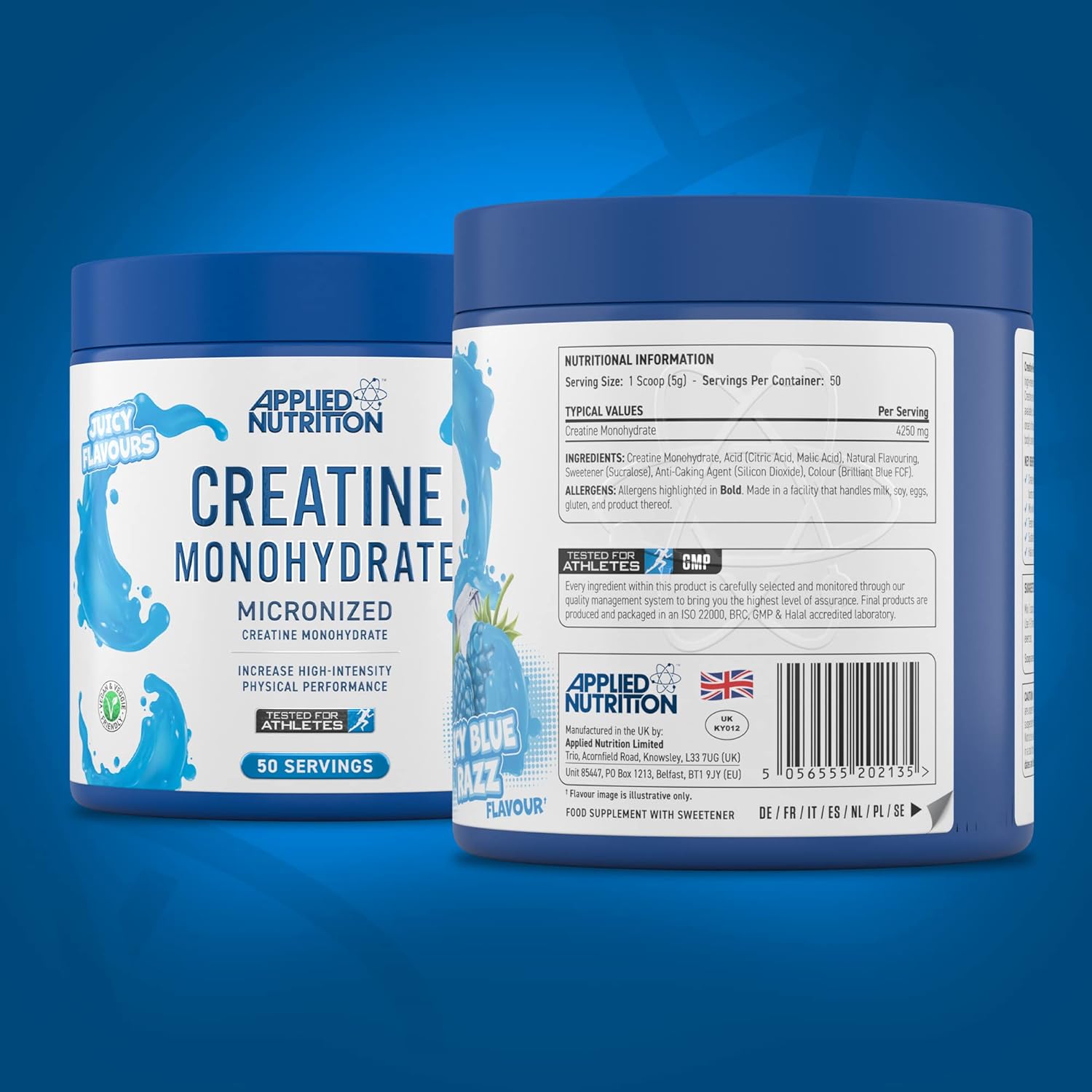 Applied Nutrition Creatine Monohydrate Powder 250g – 100% Micronized Creatine 50 Servings - Galeri