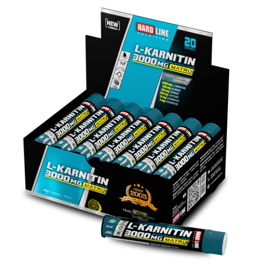 Hardline L Karnitin Matrix 3000 Mg Limon 20 Adet 30 Ml