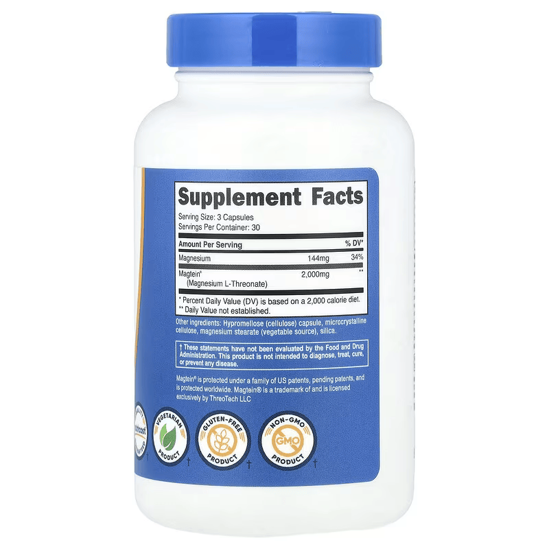 Nutricost Magtein Magnesium L-Threonate 90 Caps - Galeri