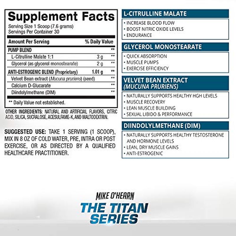 BPI Sports Pump Preworkout Formula Supplement - Mike O’Hearn - Galeri