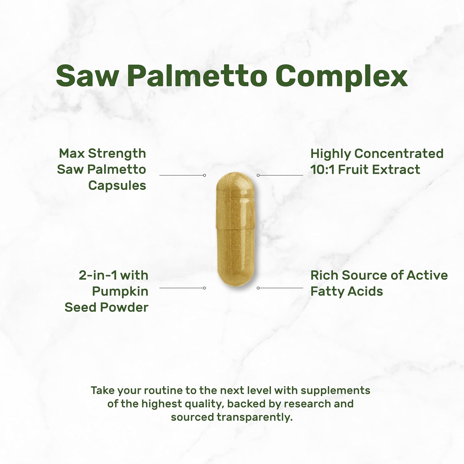Deal Supplement Saw Palmetto 5000 mg with Pumpkin Seed 300 Caps Prostate Health DHT Blocker Hair - Galeri