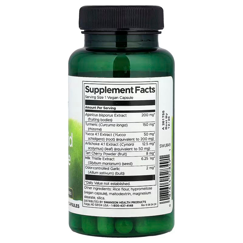 Swanson Uric Acid Cleanse Turmeric Yucca Kidney Detox Cleanse Formulas 60 Vegan Capsules - Galeri