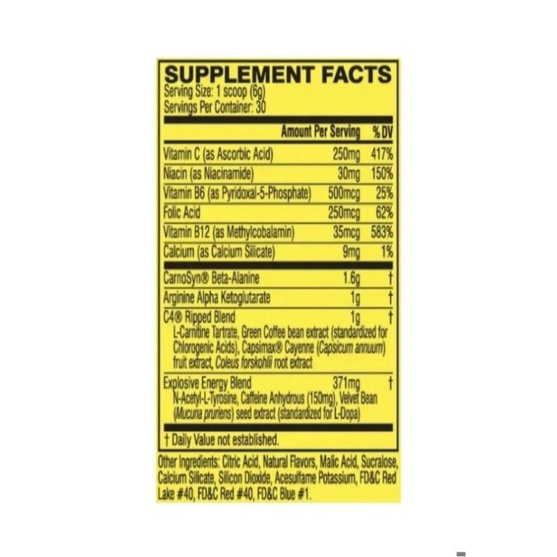 Cellucor C4 Ripped Fat Burner Pre workout  30 servis - Galeri