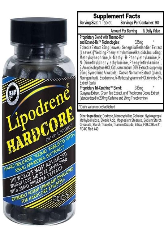 Hi-Tech Pharm Lipodrene Hardcore 90 Tablet - Galeri