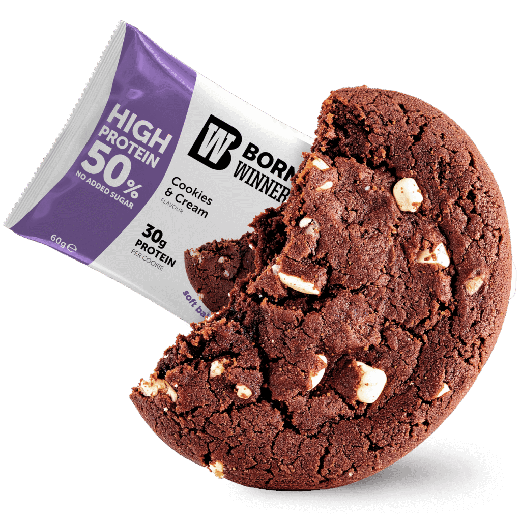 Born Winner Slim Protein Bar Cookie – Cookies and Cream 60g - Galeri