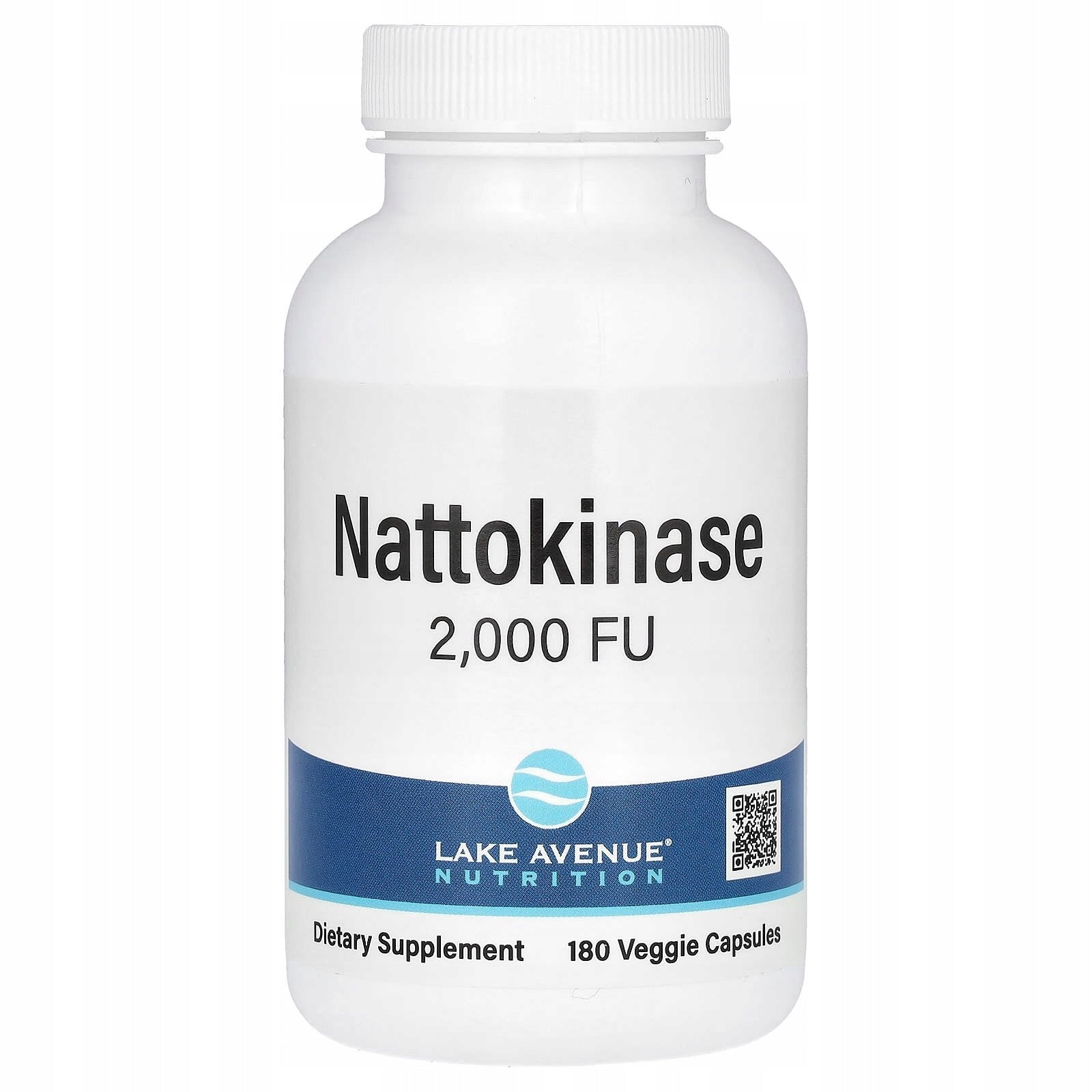 Lake Avenue Nutrition Nattokinase 2,000 FU 180 Veggie Capsules
