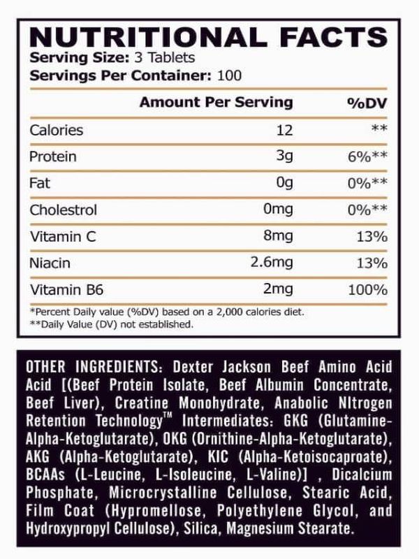 Dexter Jackson Beef Amino 300 Tablet - Galeri