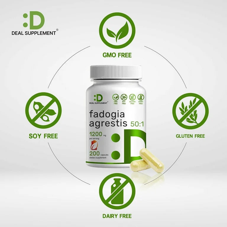 Deal Supplement Fadogia Agrestis Extract 1200mg Per Serving, 240 Capsules - Galeri