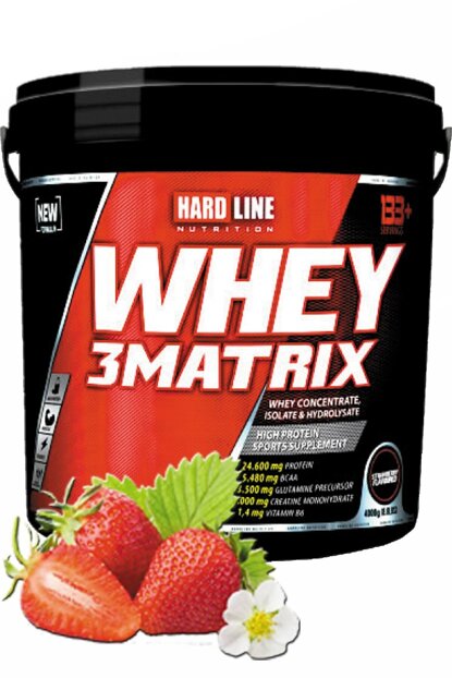 Hardline Whey 3Matrix Çilek 4000 Gr