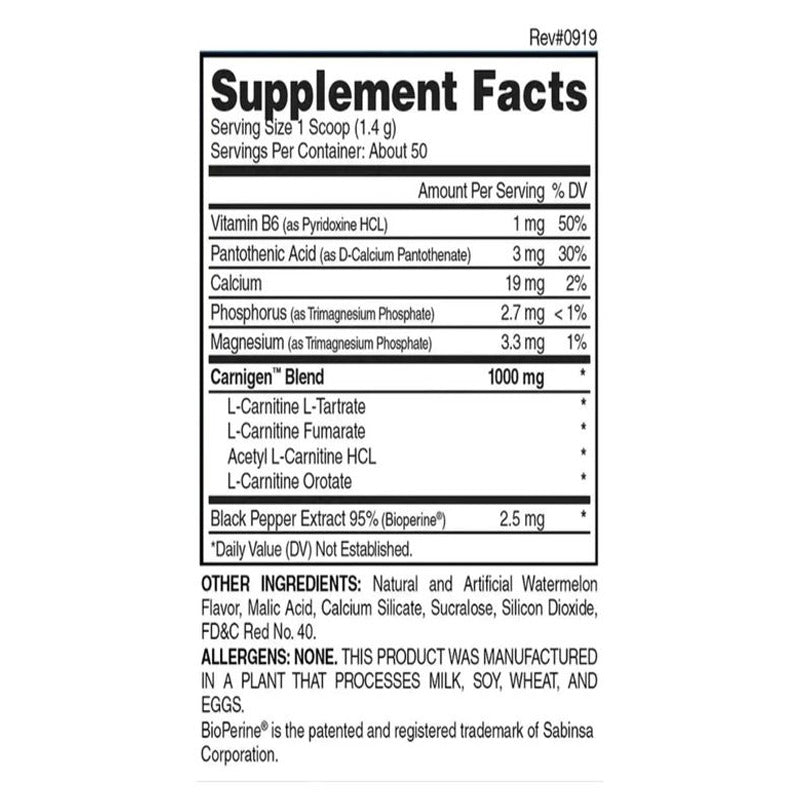 Evogen Carnigen Acety L-Carnitine  Powder 50 Servis - Galeri