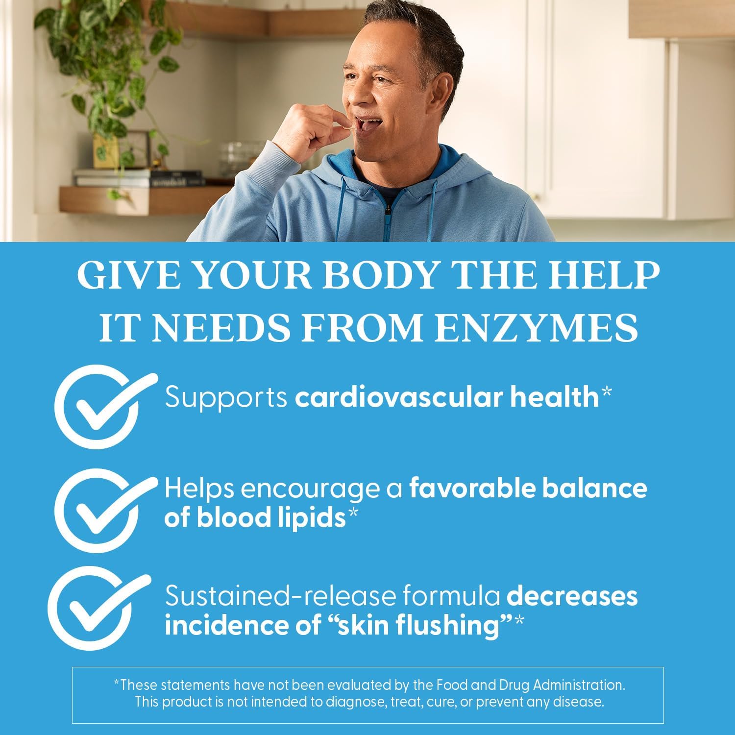 Doctors Best Sustained-Release Vitamin B3 Niacin with niaXtend Supports Heart Health 120 Veg Caps - Galeri
