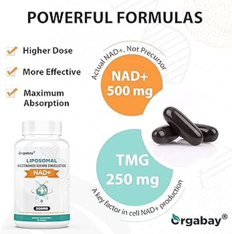 Orgabay Lıposomal 500 Mg Nad + 250 Mg Tmg Trimethylglycine 60 caps - Galeri