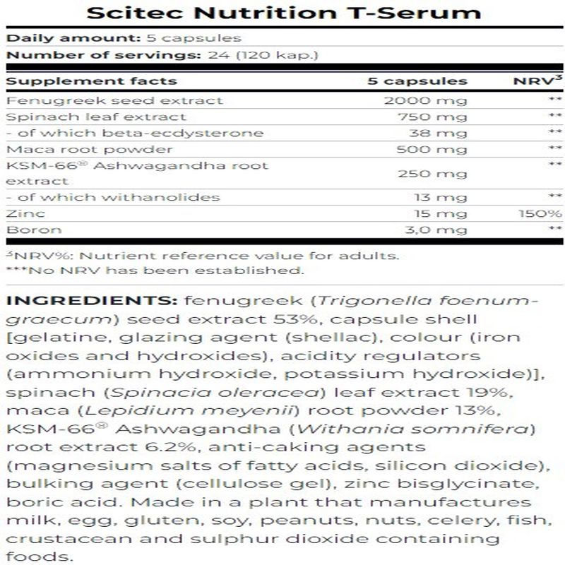 Scitec Nutrition T-Serum  120 Caps - Galeri