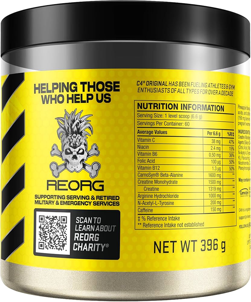 C4 Cellucor Original Preworkout 396g REORG - 60 servings - ABD VERSİYON - Galeri