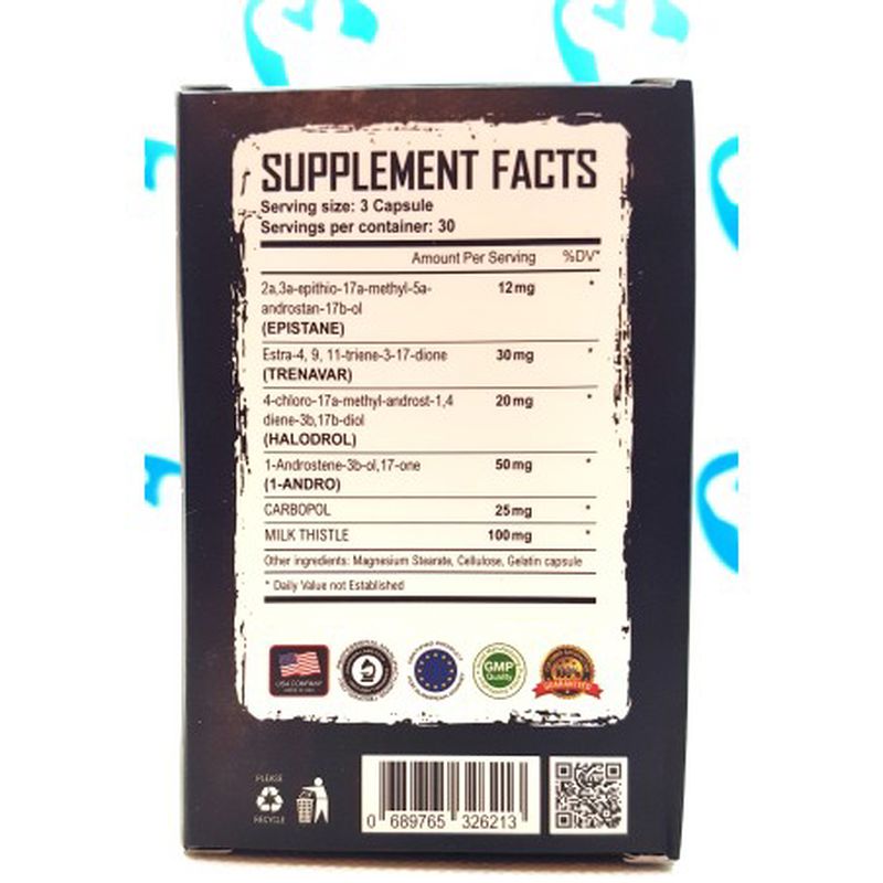 Warrior labs VIKING Trenavar & Halodrol & Epistane & Milk Thitle 90 Caps - Galeri
